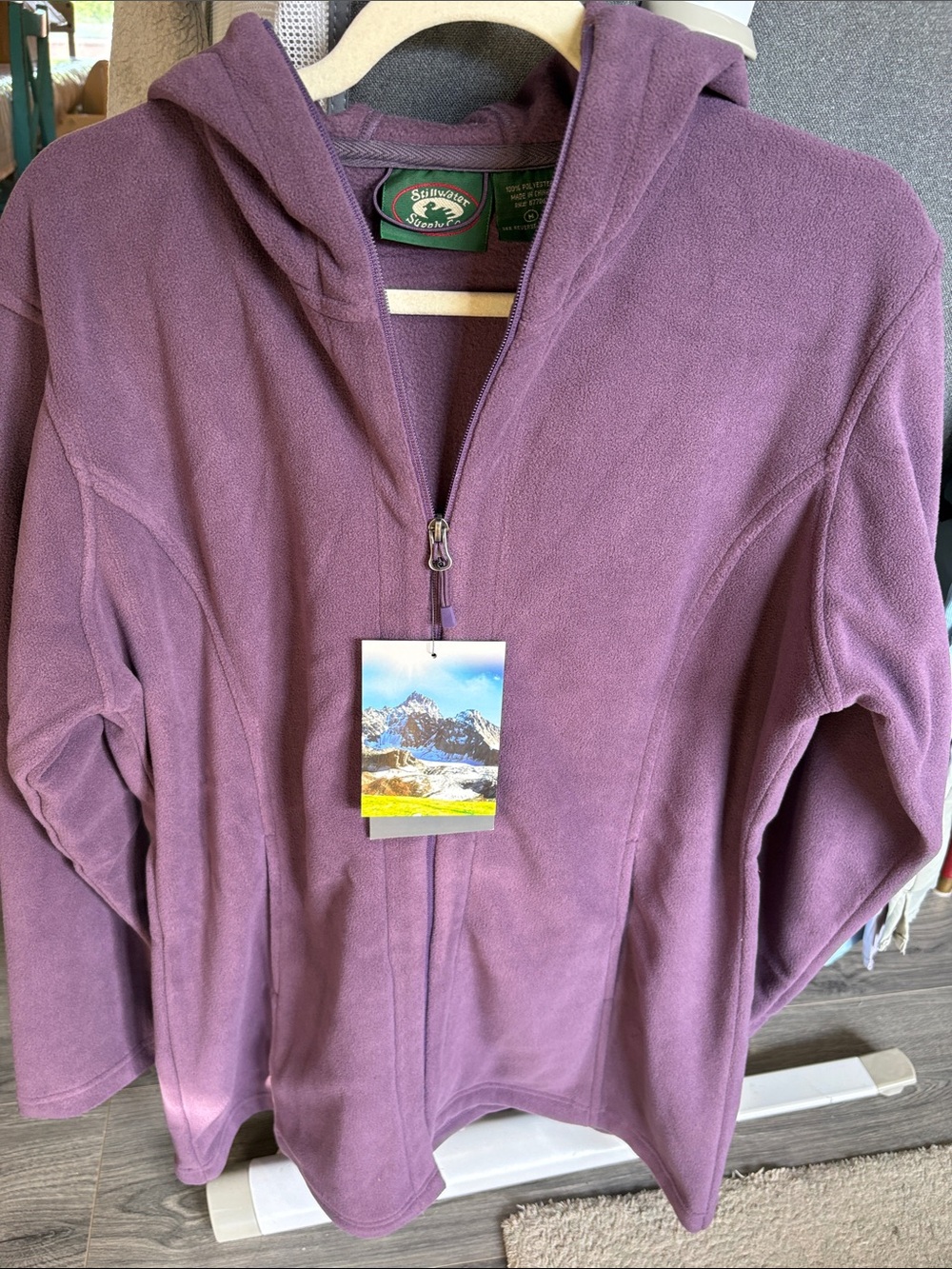 Stillwater Outdoors Women’s Purple Hooded Fleece Jacket